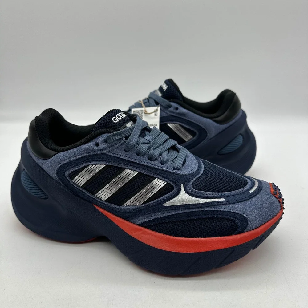 Adidas JP7178 Men 7.5 Ink/Navy Adizero Goukana Chunky Lifestyle Running Shoes